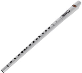 Tinwhistle Original D Silver Argent avec accents noirs