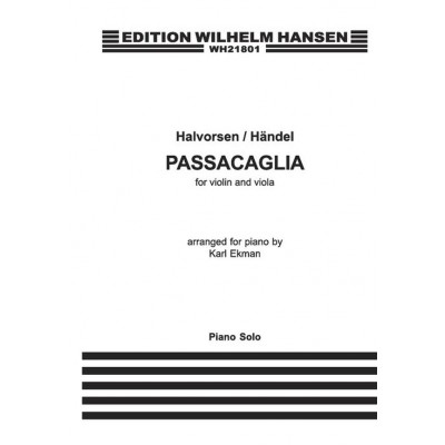 HALVORSEN / HANDEL - PASSACAGLIA - PIANO