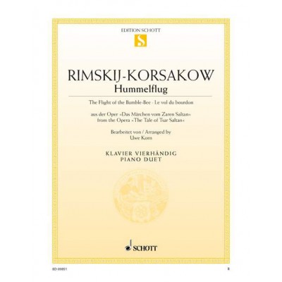 RIMSKY-korsakov - Le Vol Du Bourdon - Piano (4 Hets)