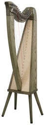 Celtic Harp Ashwood 19 TGR Translucent Green