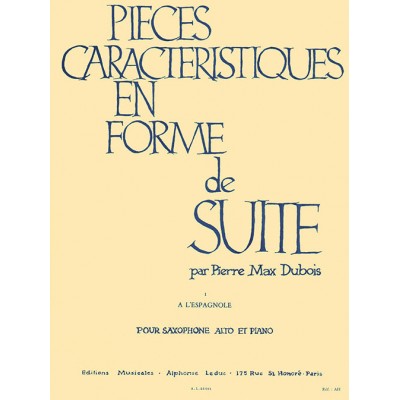 Pièces Caractéristiques 1 En Forme De Suite Op.77