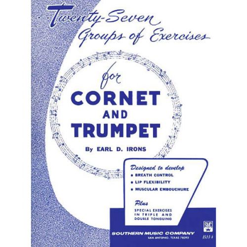 Earl Irons TWENTY-seven (27) Groups Of Exercises For Trumpet