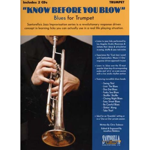 KNOW BEFORE YOU BLOW BLUES FOR TRUMPET + 2 CD