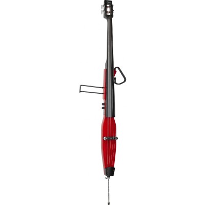 EDB-3/4 TR 3/4 Contrebasse Electrique Edb TR Rouge Transparent Livree Avec Housse