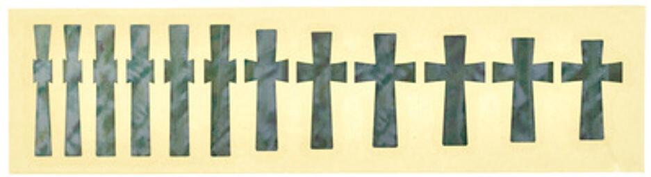Iommi Cross Sticker Nacre blanche