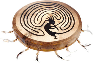 Terre Shaman Drum 35cm Kokopelli