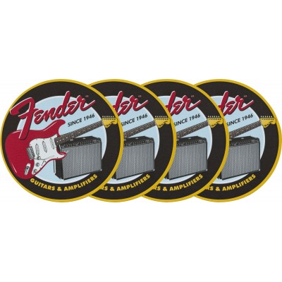 1946 Guitars & Amps Coaster Set