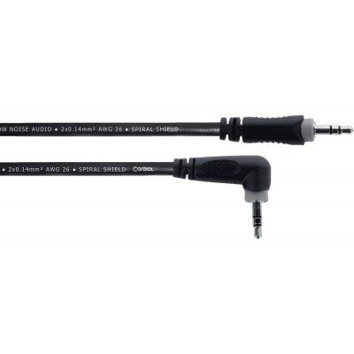 Câble Audio Stéréo Mini-jack Droit /Coudé 50 CM
