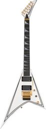 MJ Series Rhoads RR24MG WH Blanc haute brillance avec bandes noires