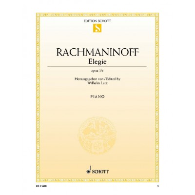 Rachmaninoff - Elégie Op. 3/1 - Piano