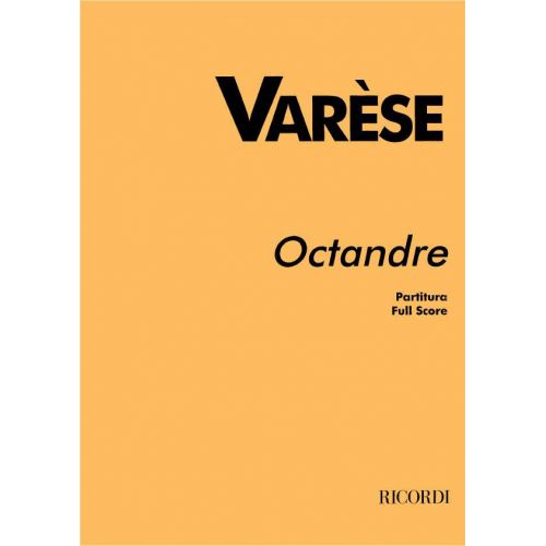Varese Edgar - Octandre - Full Score