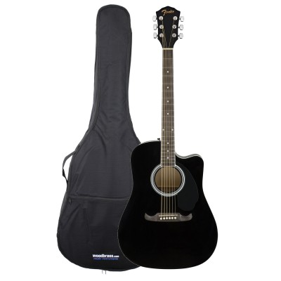Pack FA-125ce Dreadnought WLNT Black + Housse