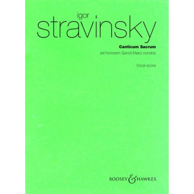 Stravinsky Igor - Cicum Sacrum - Soloists , Mixed Choir And Orchestra