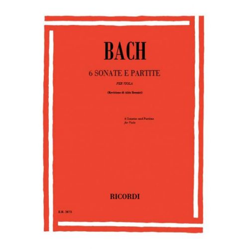 Bach J.S. - 6 Sonatas E Partite Solo BWV 1001-1006 - Alto