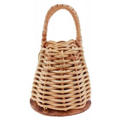 Caxixi Petit Osier Fond Coco 12CM