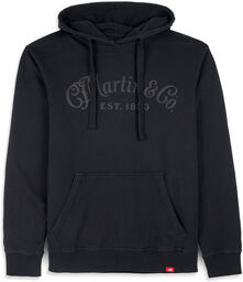 Tone On Tone Hoodie L Noir