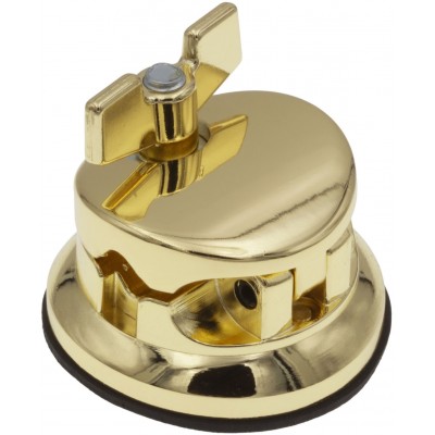 TB10BR - Coquille Ronde Deluxe Support Tom / Tom Basse Doré 50mm (x1)