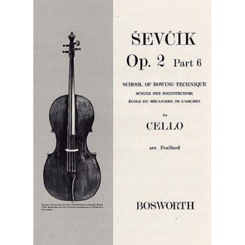 Sevcik - Etudes Op.2 Part 6 Ecole Du Mecanisme De L'archet - Violoncelle