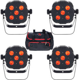 Quad Par Profile RGBW Bundle