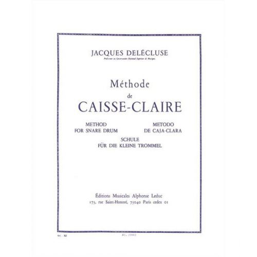 Delecluse Jacques - Methode De CAISSE-claire