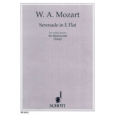 Moz W.A. - Serenade In E Flat Major Kv 375 - 2 Clarinets, 2 Horns And 2 Bassoons