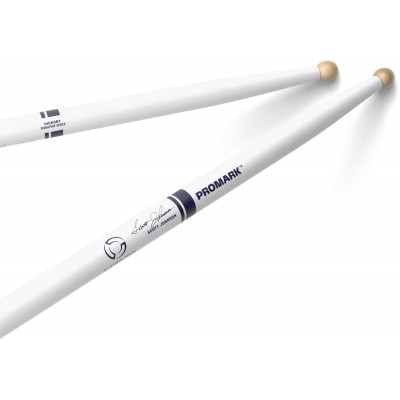 TXDC17W-WHITE - American Hickory Scott Johnson Marching Drumsticks