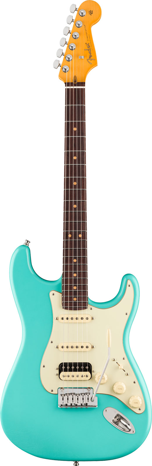 American Ultra Luxe '60s Stratocaster HSS RW Sea Foam Green