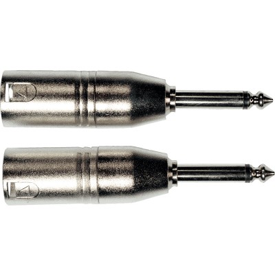 Adaptateur Jack Male XLR Male - Lot de 2