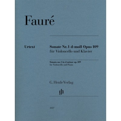 Faure Gabriel - Sonate N.1 Op.109 - Violoncelle & Piano