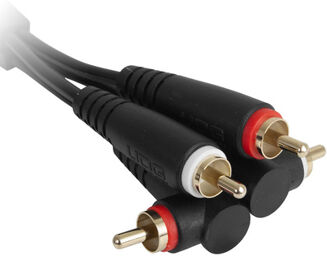 Ultimate Cable RCA Angled 3BL noir