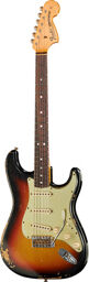 Michael Landau 68 RelicStratSB Bleached 3 Color Sunburst