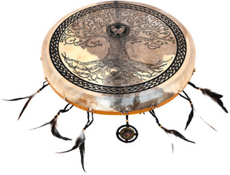 Terre Shaman Drum Goat Skin Tree 50