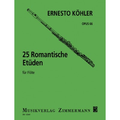 Kähler - 25 Romantische Etüden Op. 66 - Flute