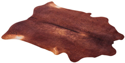 Vegan Cow Betsy Drum Rug Rouge