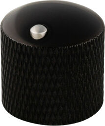 Single Shaft Dome Knob BL CI Noir