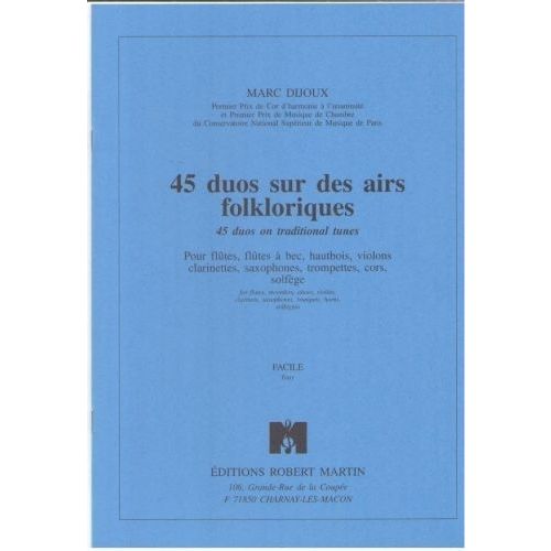 Dijoux - QUARANTE-cinq Duos Sur Des Airs Folkloriques