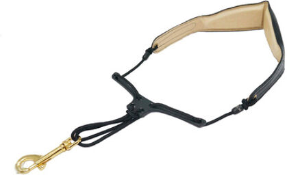 Saxophone Strap Leather L Noir