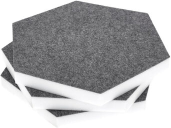 Hexagon Melamine Grey 25 Gris foncé