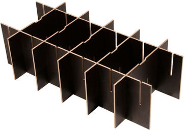 Dividing Wall Set 120H3 2/5 Brown