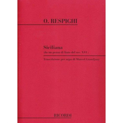 RESPIGHI O. - SICILIANA - HARPE