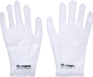Cotton Gloves White L Blanc