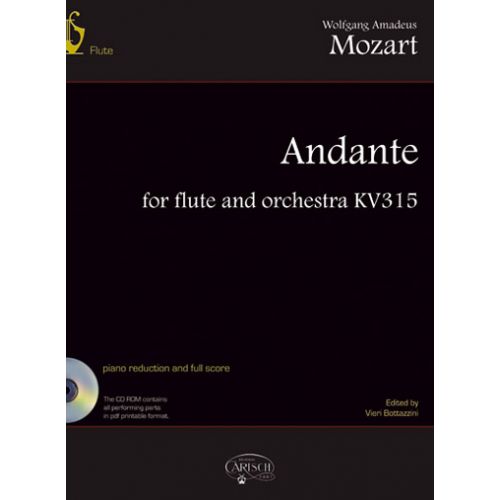 Mozart W.a. - Andante For Flute And Orchestra KV 315 + CD - Flute