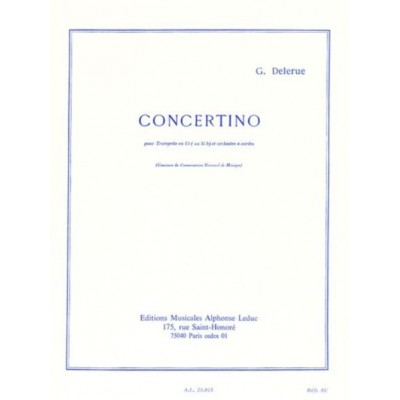 Delerue Georges - Concertino - Trompette & Piano