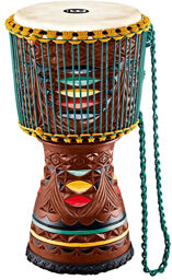Artisan Djembe Painted Carving
