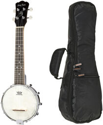 BJU-10 Banjo Ukulele w/Bag Noir mat