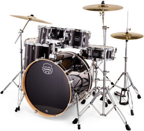 Venus 5045 Drum Set Bundle VH Black Galaxy Sparkle