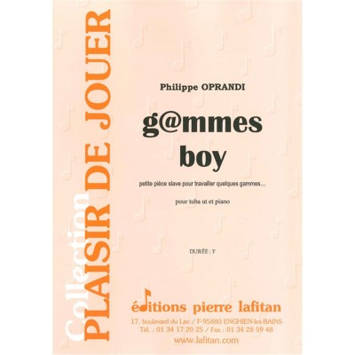 Oprandi Philippe - Gammes Boy - Tuba & Piano