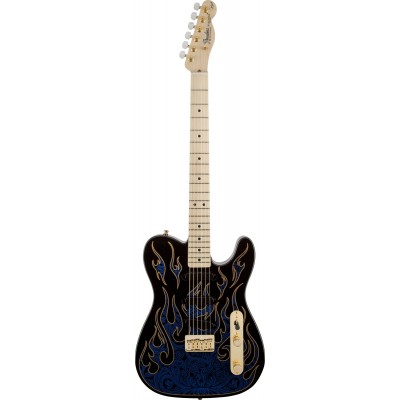 James Burton Telecaster Mn, Blue Paisley Flames