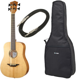 Kahuna CLU-Bass Ukulele Bundle Naturel mat
