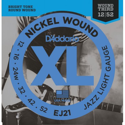 EJ21 Nickel Wound Jazz Light 12-52